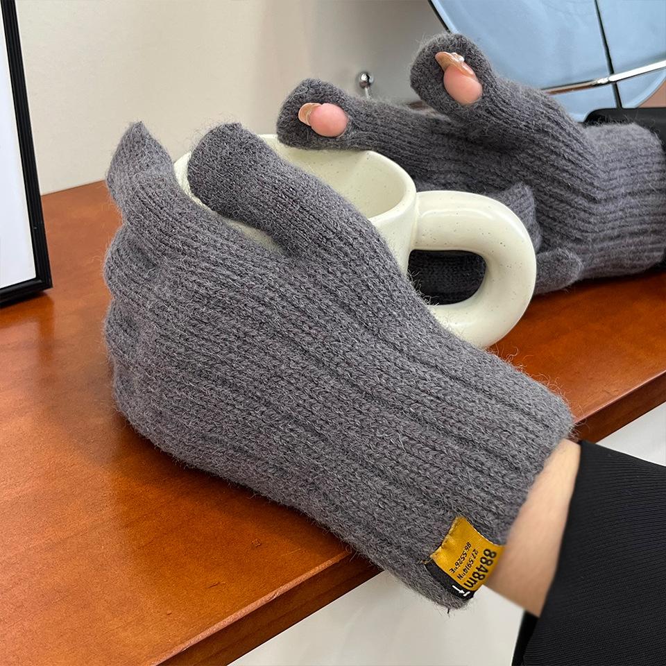 Fashion Knitted Warm Men's Gloves