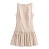 Womens Summer Dresses Loose U Neck Sleeveless Sundresses Dress With Pockets