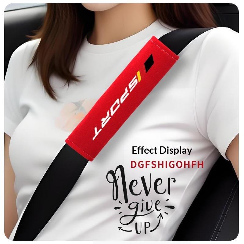 2Pcs Soft Comfortable Car Seat Belt Cushion Personalized Fashionable Pad Suitable For Most Cars Suvs Trucks Daily Use