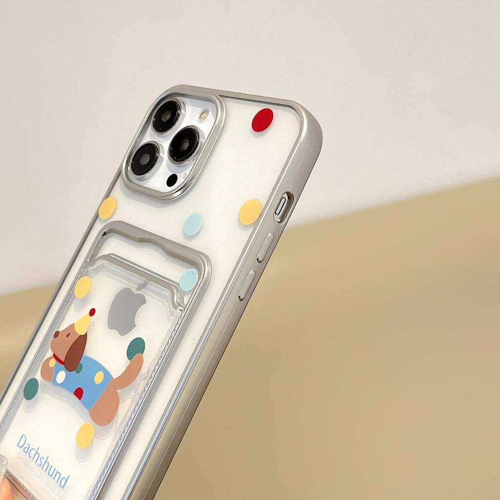 Cute 14 Dog 13 Colorful Dots 15 Phone Case 11 Bracelet Protective Cover for Apple IPhone16promax