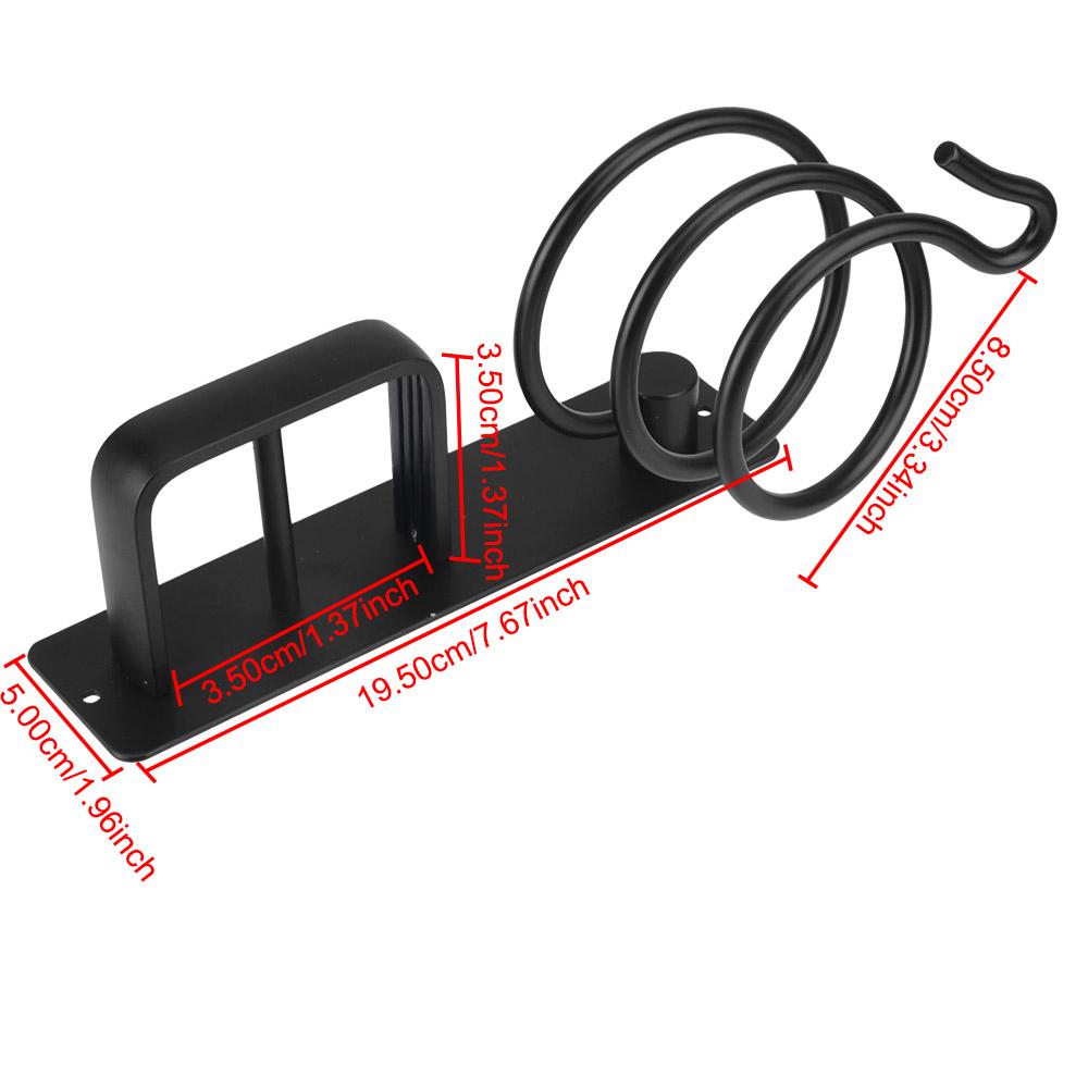 Haarglätterhalter, Aufbewahrungsregal, Badezimmerregal, Aufbewahrungszubehör, Haartrocknerhalter, Regal, Organizer, Wandmontage, Platz aus Aluminium