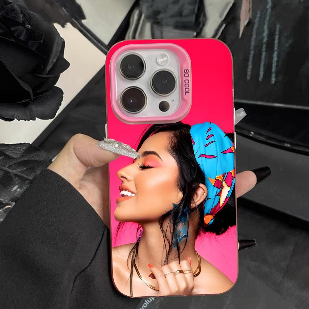 Fashion Becky G Pink Translucent Mobile Phone Case for iPhone 17 16 15 14 13 12 11 X XR XS Air Pro Max Plus Colorful Cover