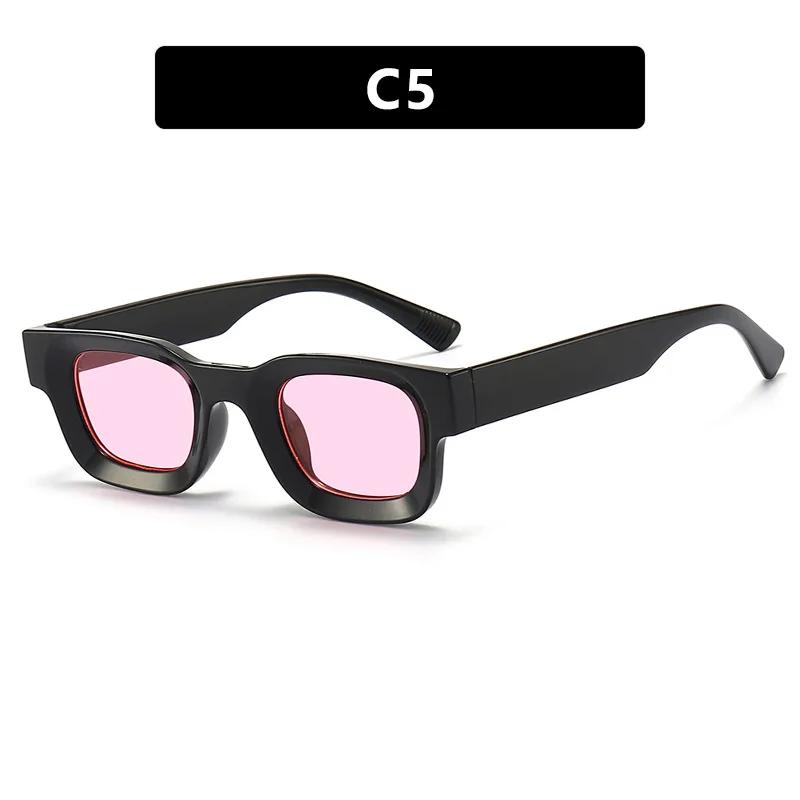 Fashion Hip Hop Punk Sunglasses Retro Small Frame Concave UV400 Protective Eyewear for Men Women Outdoor Travel