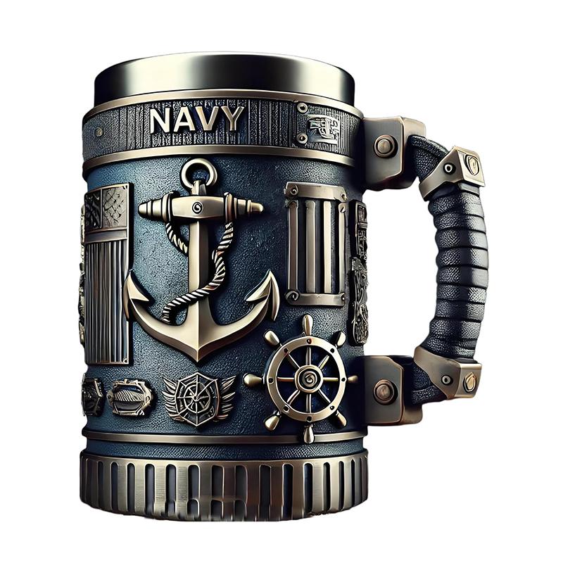 Army-Themed 3D Coffee Mug Unique Military Veteran Tribute Cup Personalized Veteran Ceramic Coffee Cup Funny Gifts For Veterans