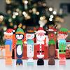 Різдвяна подарункова коробка для пакування подарунків, подарункові пакети, мультяшний дизайн, DIY 3D дизайн, товари для вечірок, для упаковки цукерок, креативні, 24 шт./набір