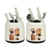 Kitchen Holder, Rotating Utensil Organizer, Multifunctional Storage Rack Butterfly Cat