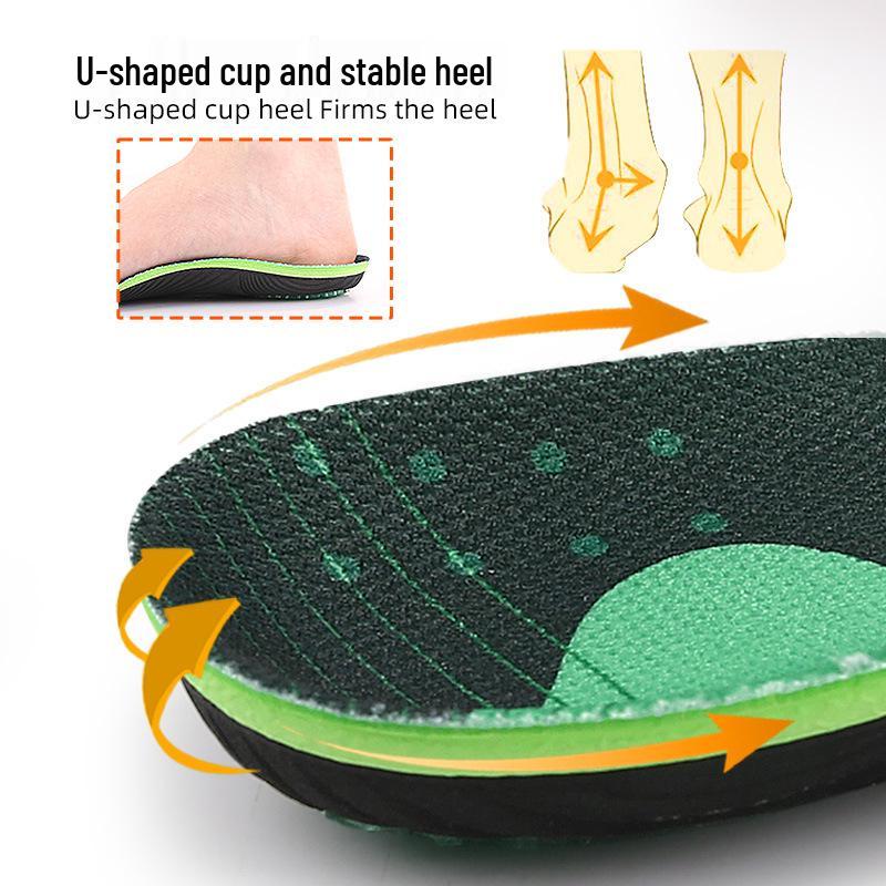 Unisex Orthopedic Sports Insoles for Military Training, Running, Basketball – High Elastic, Shock-Absorbing Arch Support