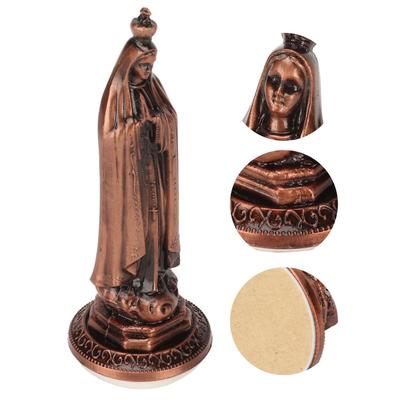 Virgin Statue Hand Carved Easy Cleaning Odorless   Zinc Alloy Vivid Decorative Holy Virgin Mary Decoration