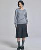 AWESOME STUDIO Classic Layered V-Neck Knit Gray