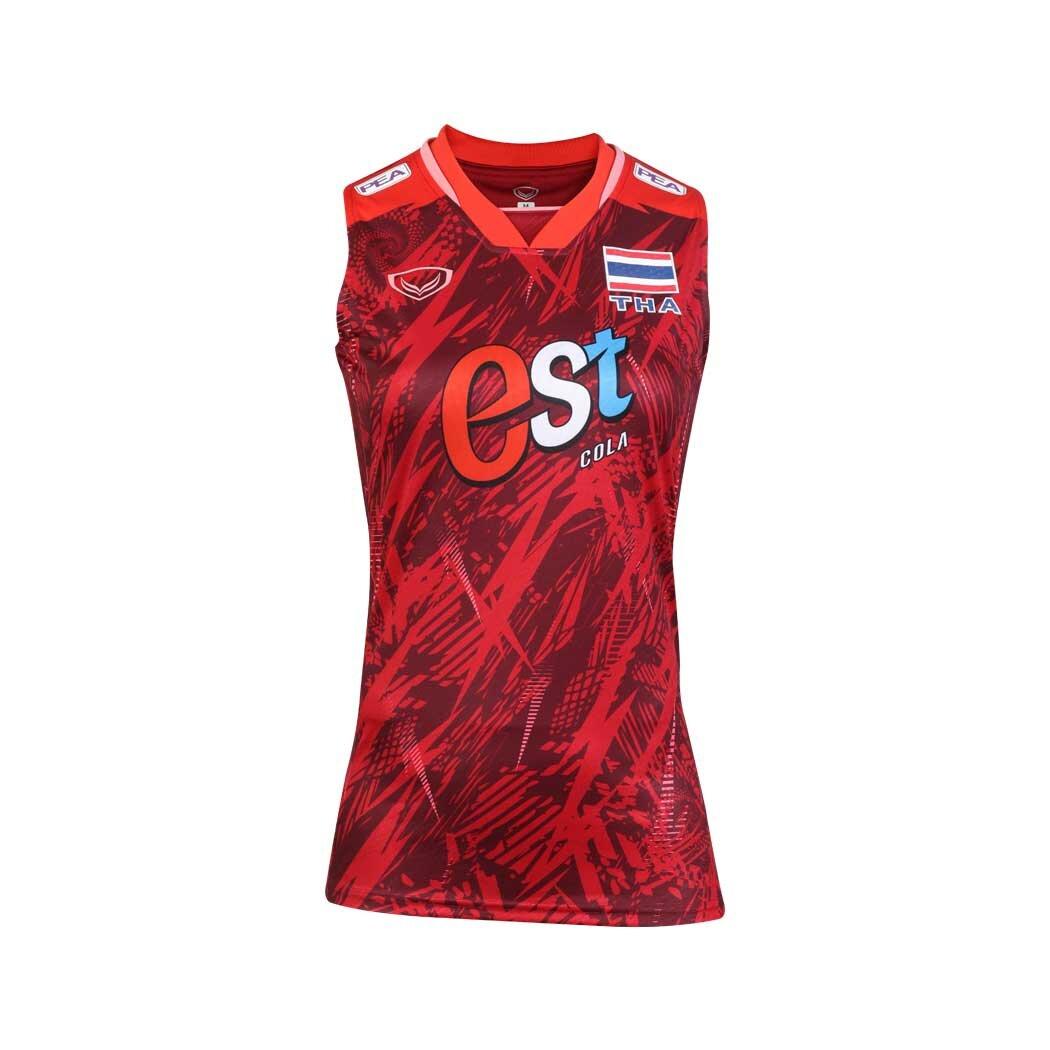 

Волейбольная женская национальная майка без рукавов 2023, спонсор, антибактериальная, Grand Sport, Таиланд S