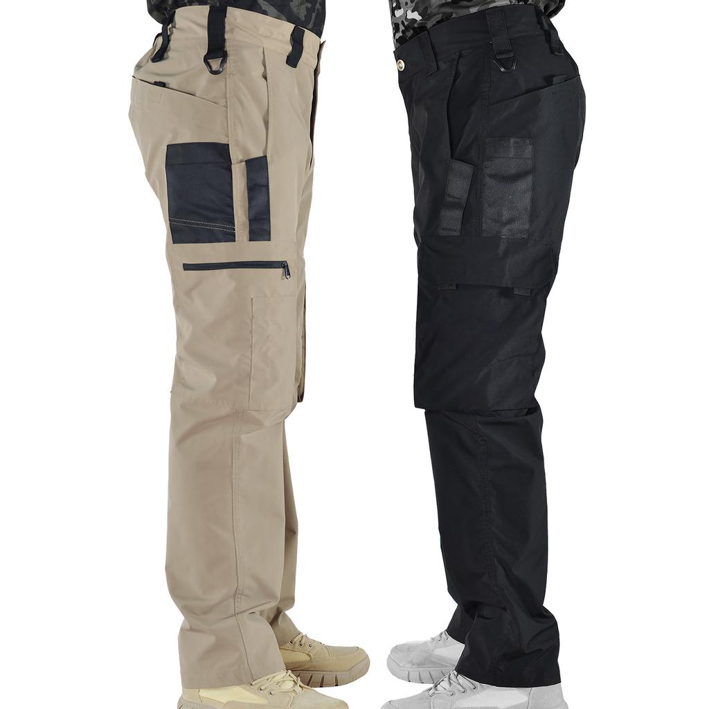 Multi-Pocket Men's Tactical Casual Pants Joggers Cargo Pants Outdoor Hiking Trousers Wear-Resistant Training Overalls Streetwear