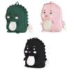 Lovely Girl's Nylon Backpack With Fun Dinosaur Design Spacious And Wear-resistant Fashionable School Bag