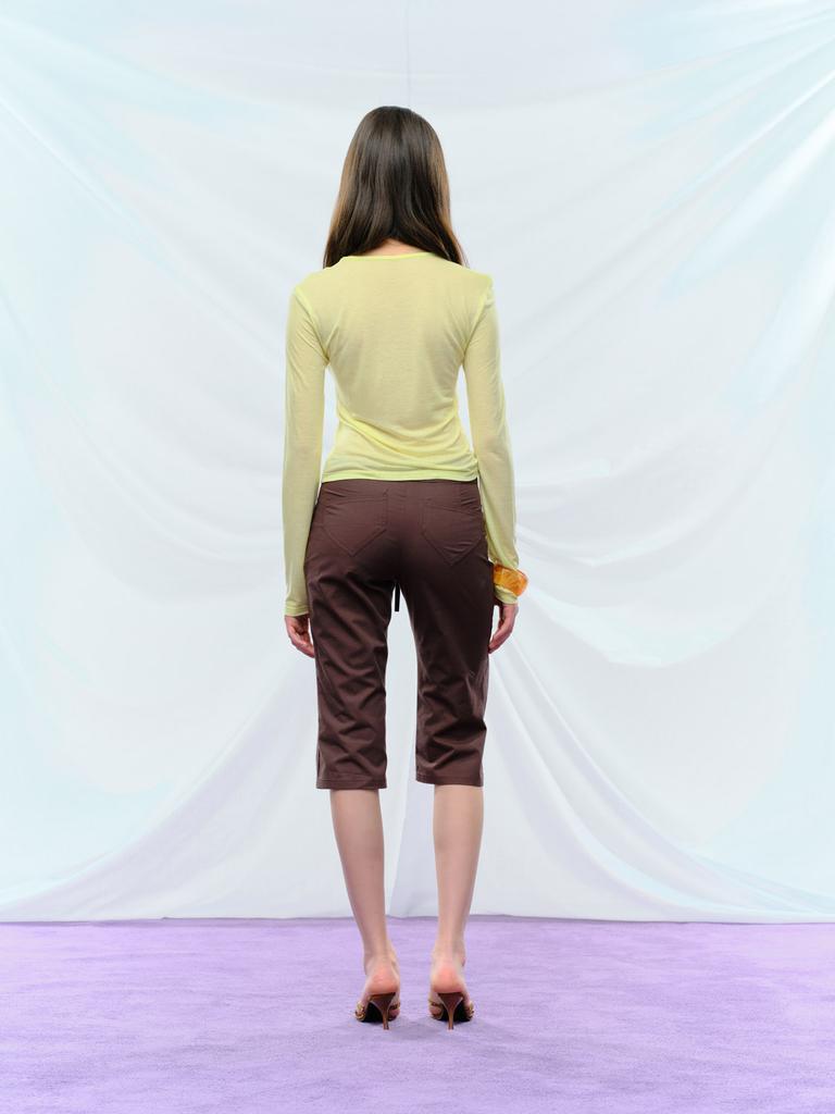 Pyule Fontana Capri Pants Brown