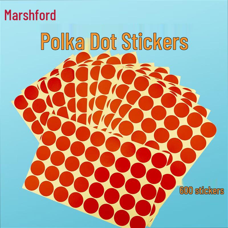 Mashifu Round Dot Classification Stickers 25mm