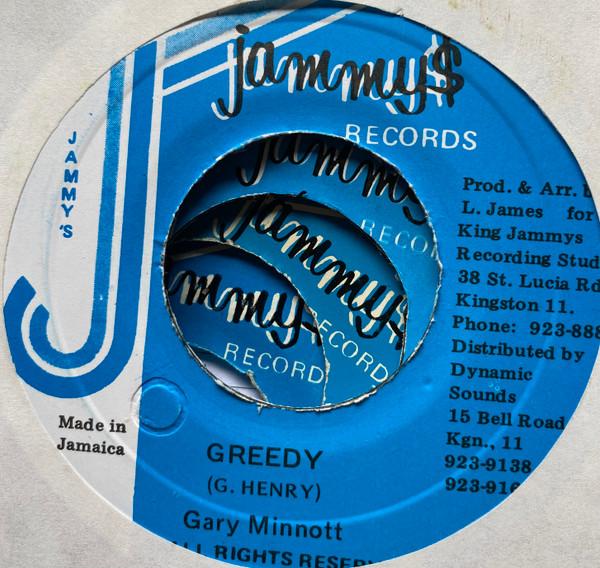 

7inch Record GARY MINOTT - Greedy NONE Jammy s Records Jamaica Reggae, Ska & Dub Used
