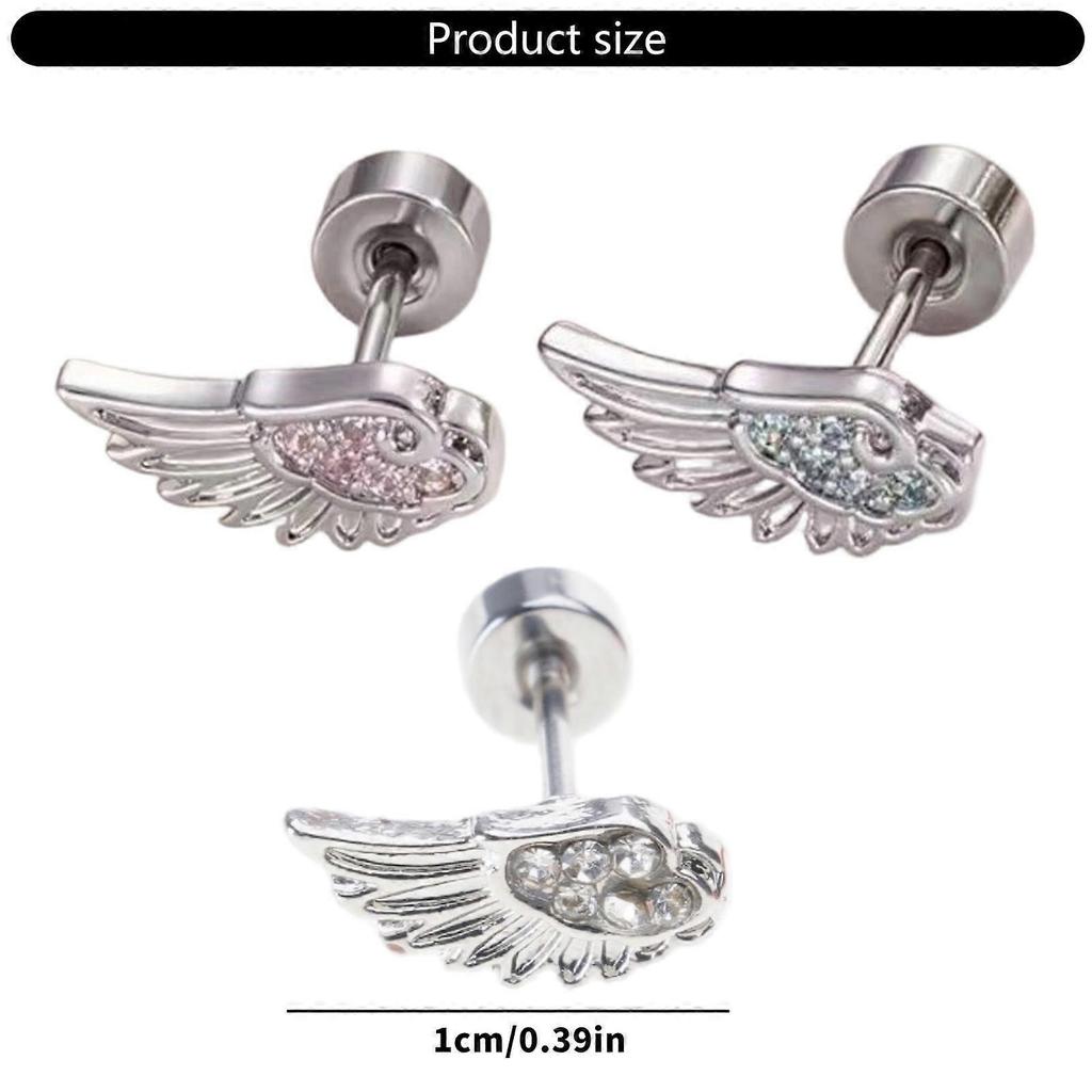 Wing Design Cartilage Studs Earrings