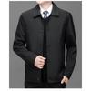 Spring and Autumn Solid Color Chinese Style Casual Men's Lapel Fashion Men's Cardigan Jacket Jacket