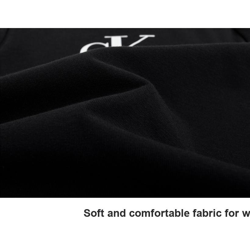 Calvin Klein T-Shirt Comfortable Soft Versatile Long Sleeve Kids Tops Black CK2332021GS-002
