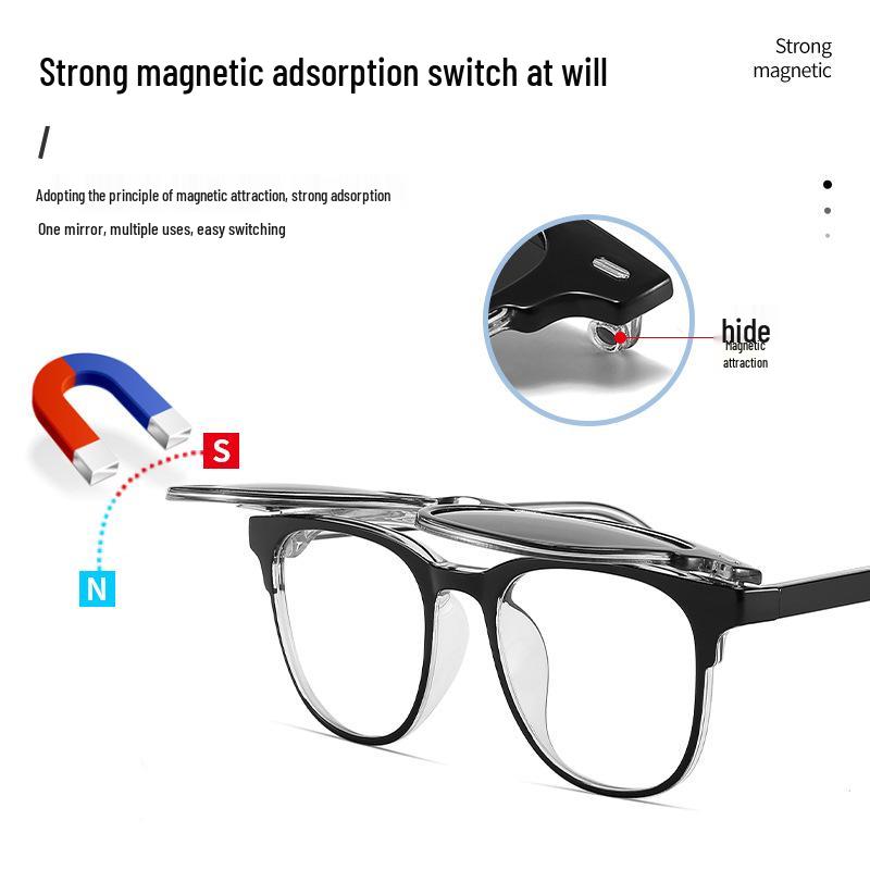 2024 Polarized Clip-On Myopia Sunglasses: Portable Dual-Use Flip-Up Design