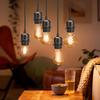 Adjustable Vintage Pendant Lighting Base Ceiling Hanging Lamp Fixture Light Holder for Hall Hallway Bar Restaurant Bedroom Decor