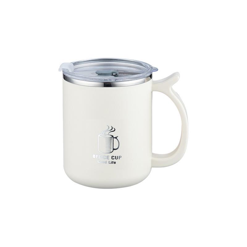 Stainless Steel Double Layer Insulated Coffee Cup - Portable, Anti-Scald Mug for Home & Outdoor Use