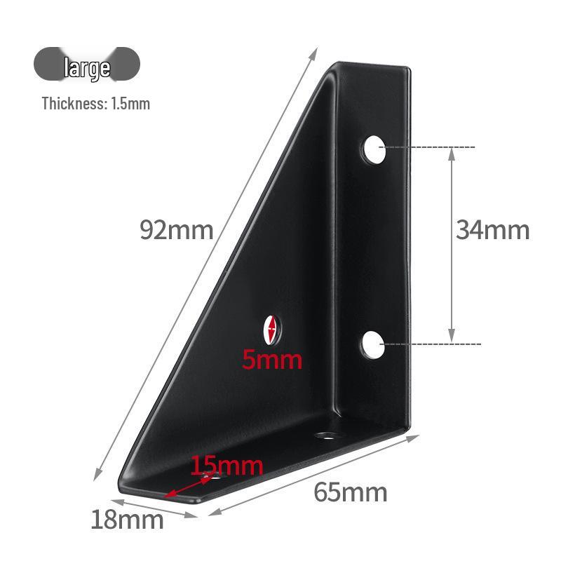 

Посилений кутовий кронштейн 90° для шаф і полиць with screws