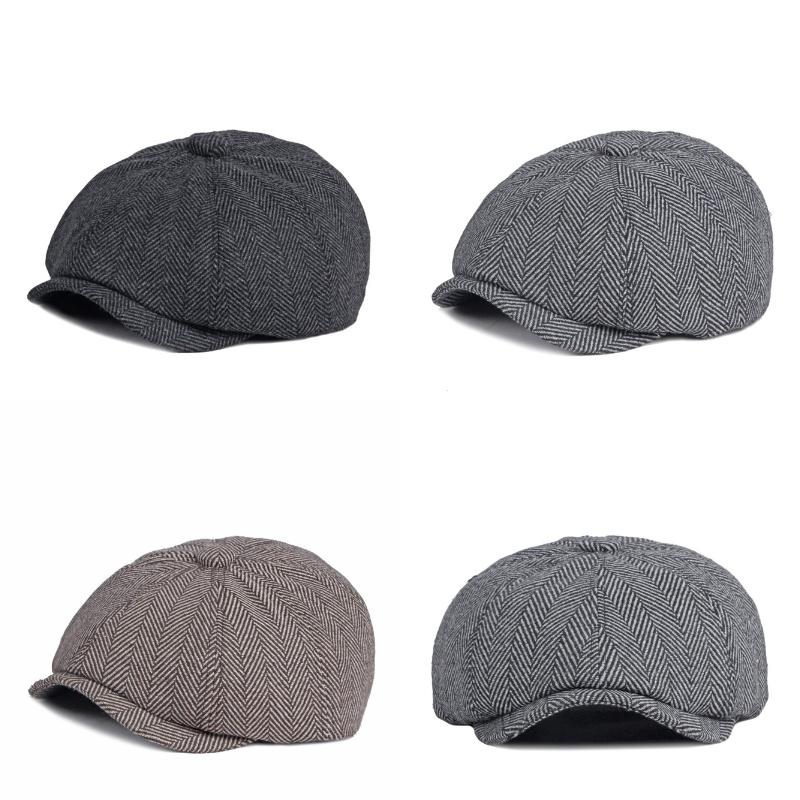 Klassische Shelby Peaky Blinders Mütze aus Wolle für Herren
