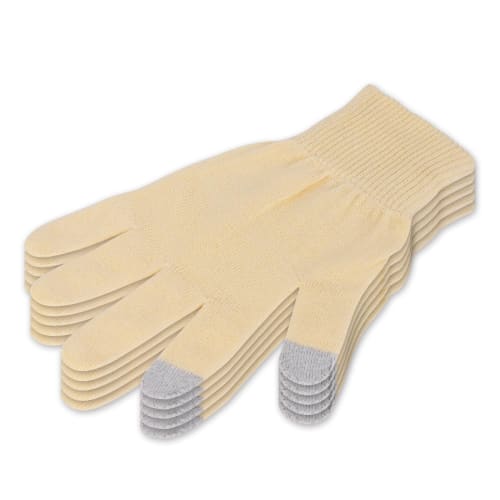 DONFRI 5-Pair Cotton Sleep Gloves, Moisturizing Hand Care Gloves for Men, Smartphone Compatible, Nighttime Use for Chapped Skin, Scratching, and Atopi