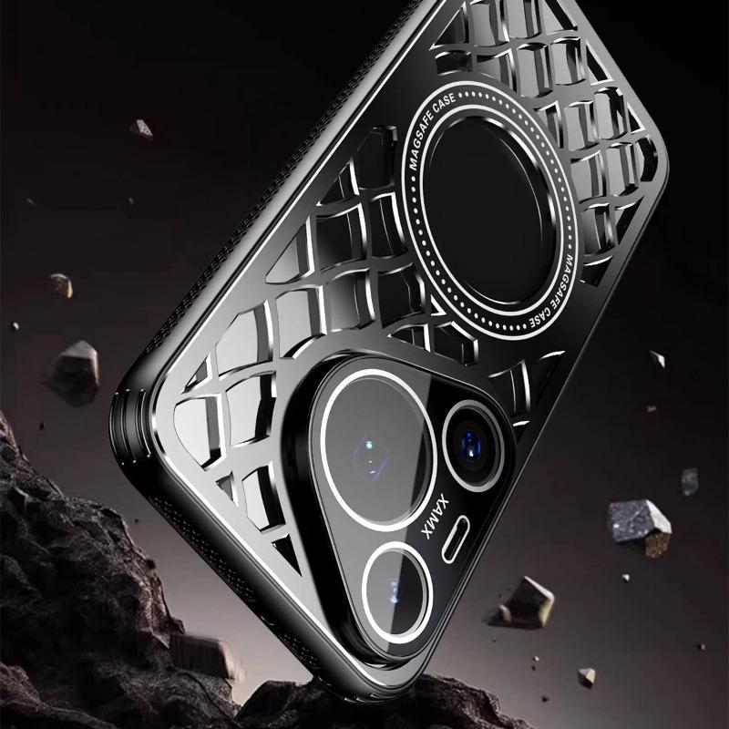 Aluminum Alloy Heat Dissipation Magnetic Ring Case For HUAWEI Pura 80Pro + 80 Ultra Magsafe Wireless Charging Shockproof Cover