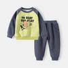 WAPYPY 2025 Boys' Cartoon Sweatshirt and Sweatpants Set - 2-Piece Kids' Outfit