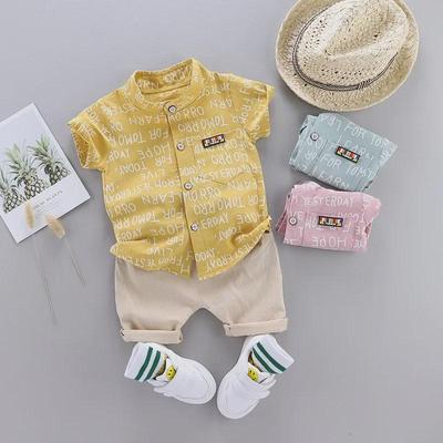 Trendy Jungen Sommer Zweiteiler - Kleinkind Kurzarm Set
