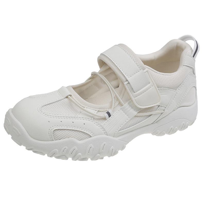 

Soft leather version~ Grape mother thick-soled heightening Velcro breathable and versatile functional casual style sports shoes Mary Jane shoes 40