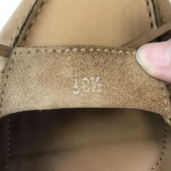 Made in Italy TOD'S Leather Driving Shoes 38.5 24.0-24.5 Brown Shoes(USED)