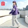 MINISO Girls' Spring Autumn Contrast Baseball Set