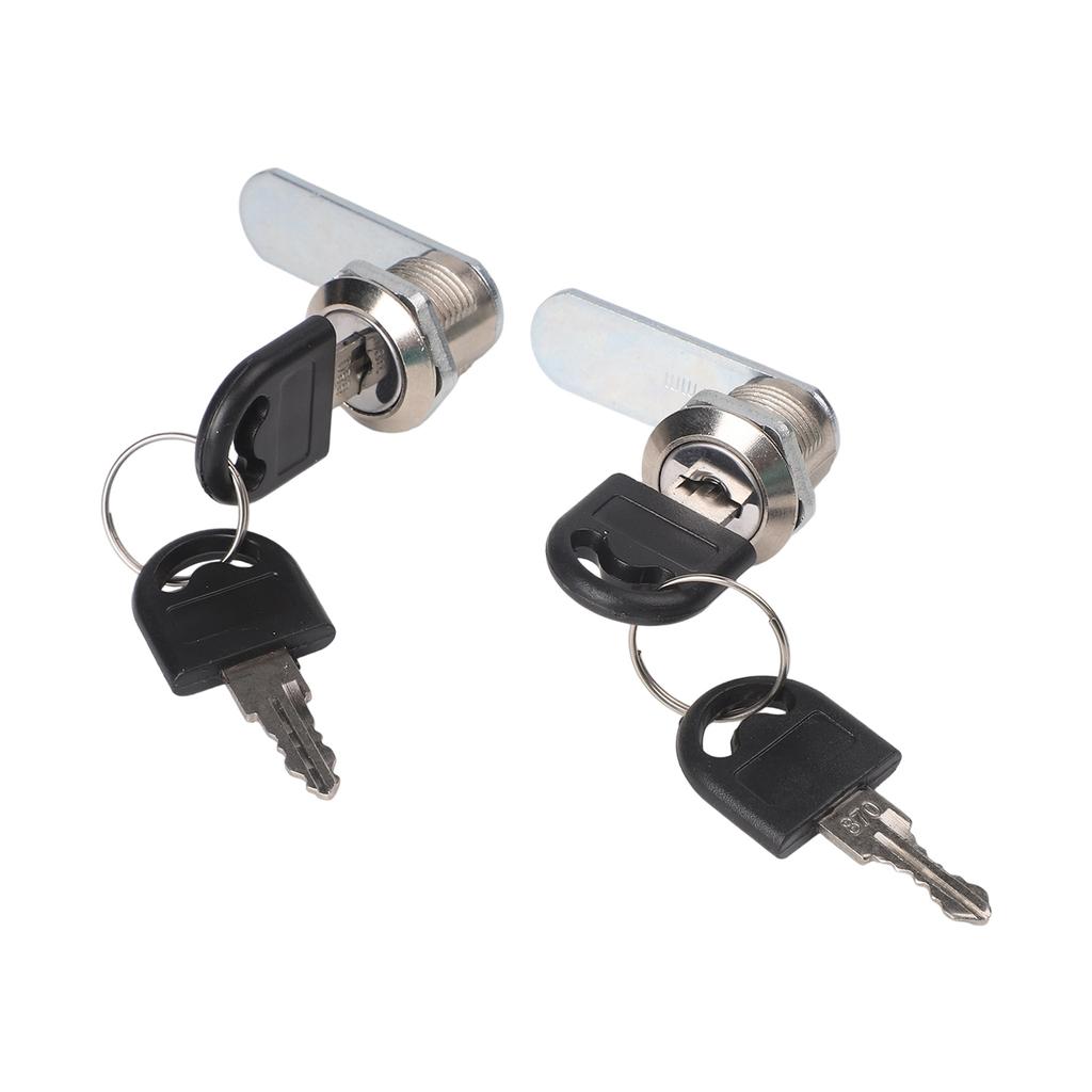 Zinc Alloy Cam Lock 2PCS with 4 Keys for Locking Mailbox Furniture and Cabinet Doors Offering Reliable Performance