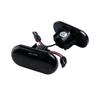 2x Black Lens Side Marker Indicator LED Repeater Light For Opel Vivaro Movano Dacia Duster Logan Nissan Kubistar Primastar X83