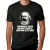 Political Humor Tshirt Unisex Unisex Funny Communist Jokes Print Short Sleeve Crewneck Tee Summer Casual Graphic Top Gift