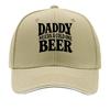 Bold Daddy Beer Humor Typography Des Sandwich Baseball Cap Sun Cap Outdoor Workouts Hat