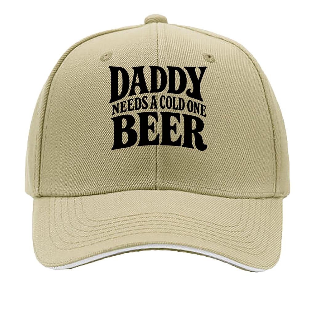 Bold Daddy Beer Humor Typography Des Sandwich Baseball Cap Sun Cap Outdoor Workouts Hat