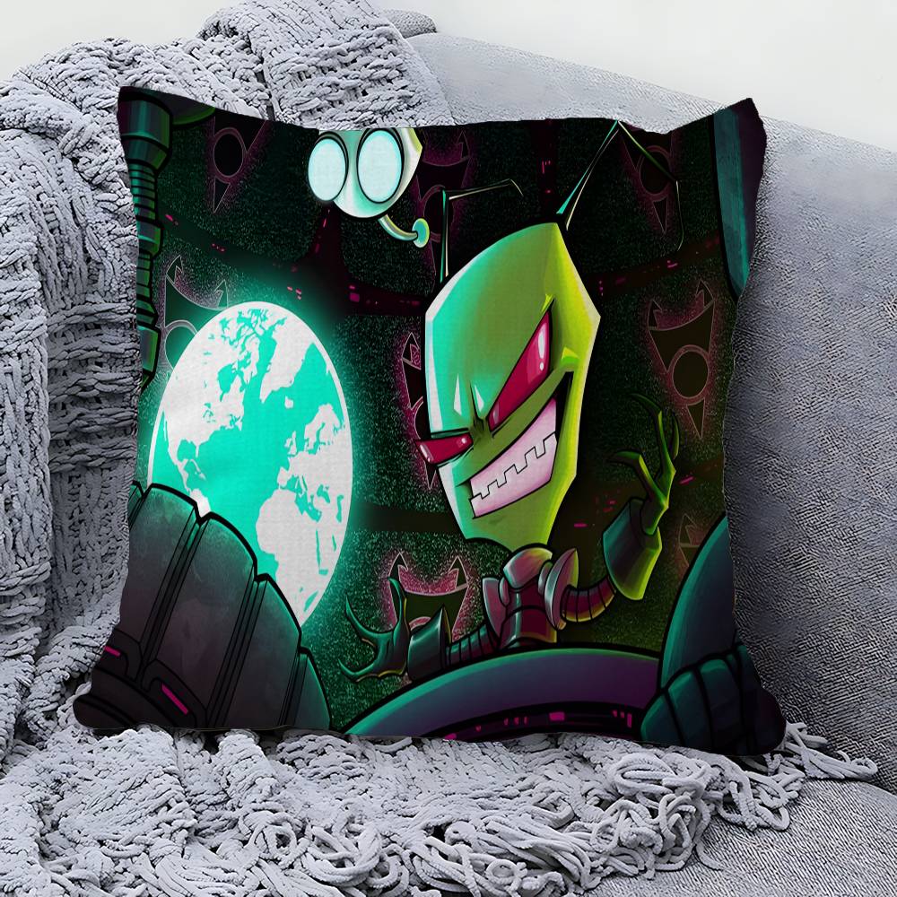 LInvader Zim Cartoon Lucky Dragon pillow cover sofa cushion cover home room decoration children gift
