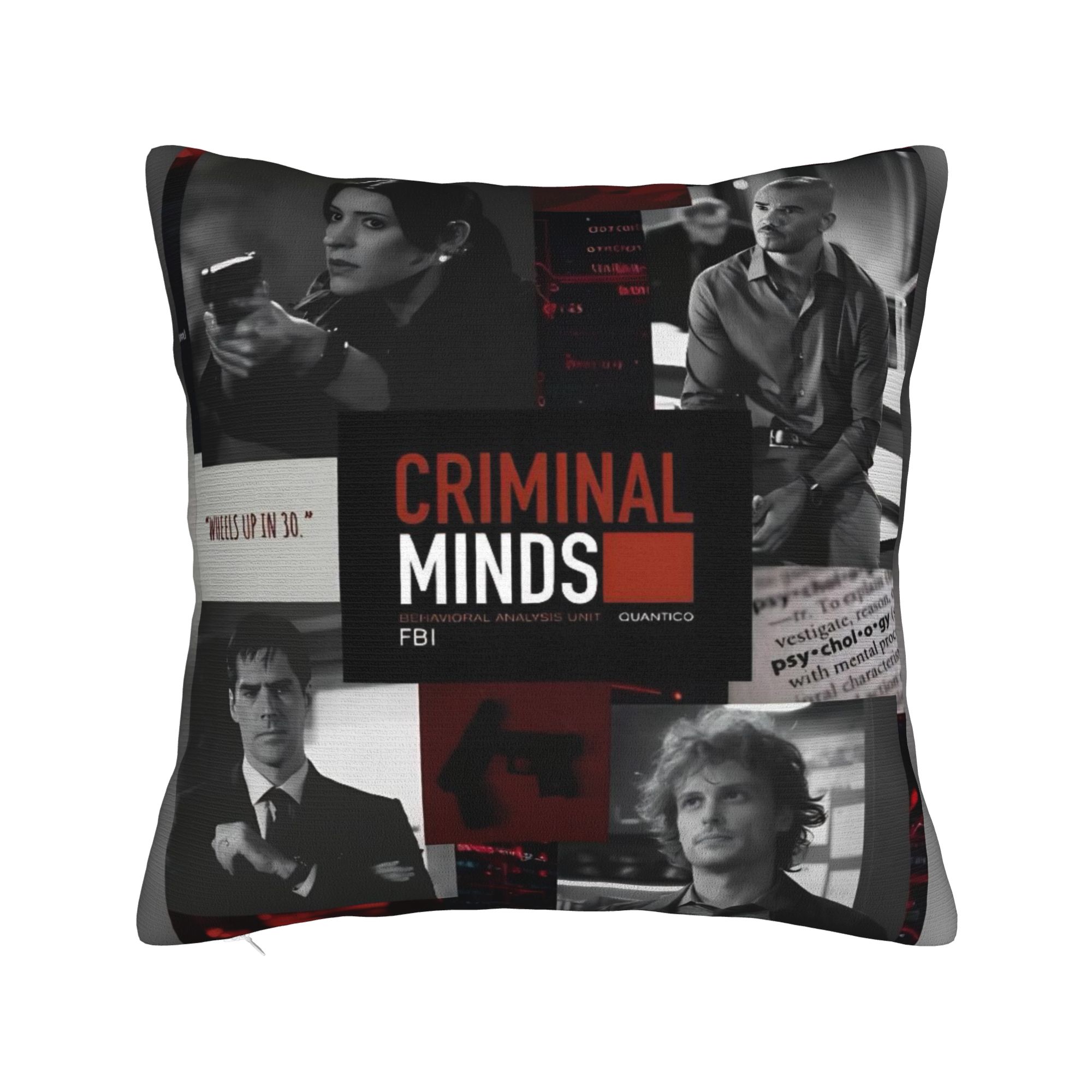 Criminal Minds Спенсер Рид Наволочки Модная наволочка для дивана, спальни, домашнего декора Уютный чехол на подушку 16x16Inch