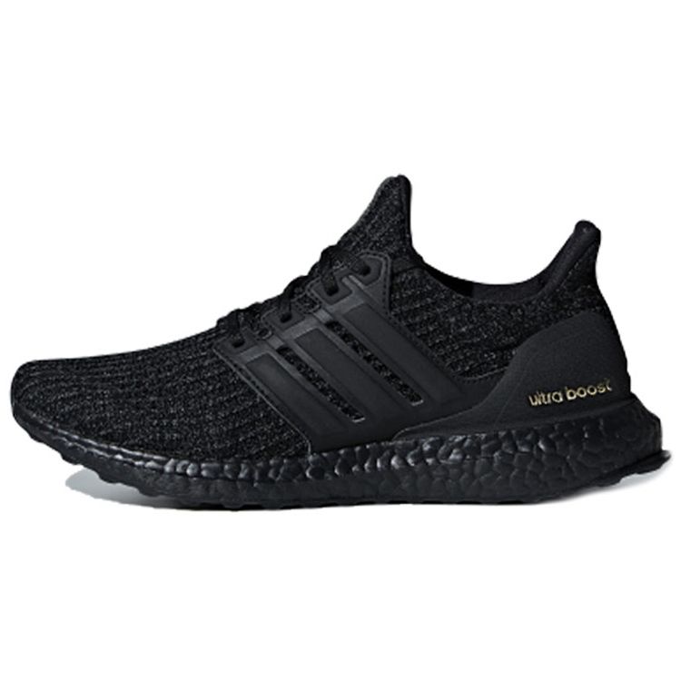 

Женские кроссовки adidas UltraBoost 4.0 Triple Black Gold Core-черное золото-металлик F36123