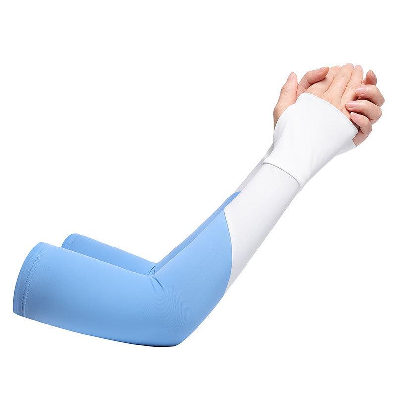 Sunscreen Ice Sleeves for Women's Thin Sleeves Fashionable and Versatile UV Rays for Summer Driving Long Hand Arm Protection