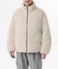 Musinsa Standard Daily Puffer Reversible Fleece Short Padded Jacket [Khaki/Cream]
