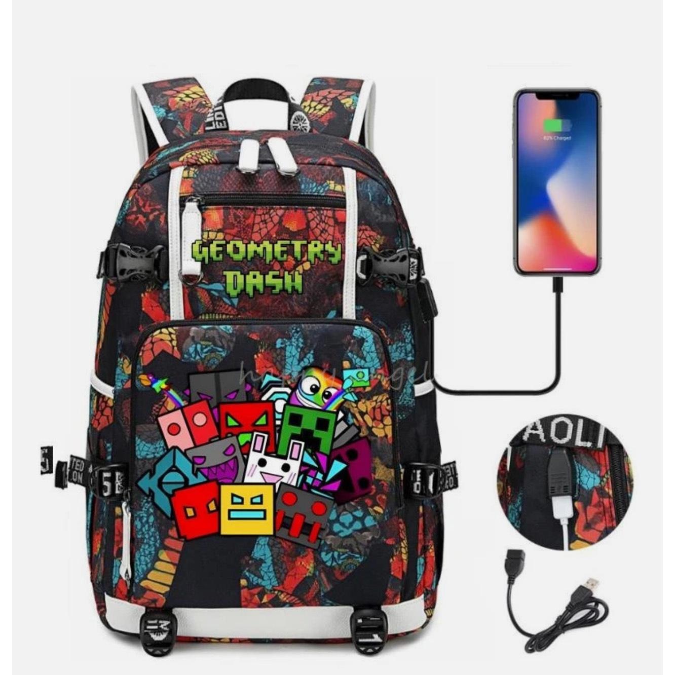 3-delige Schoolrugzakset voor Studenten Grote Capaciteit Oxford Stof Schooltas met Schouderband en Etui 47CMX30CMX15CM