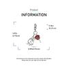 Ahthen Copper Bead Charms Bride and Rose Charm Fit Snake Chain Bracelets Necklaces for Women Jewellery Making High Quality
