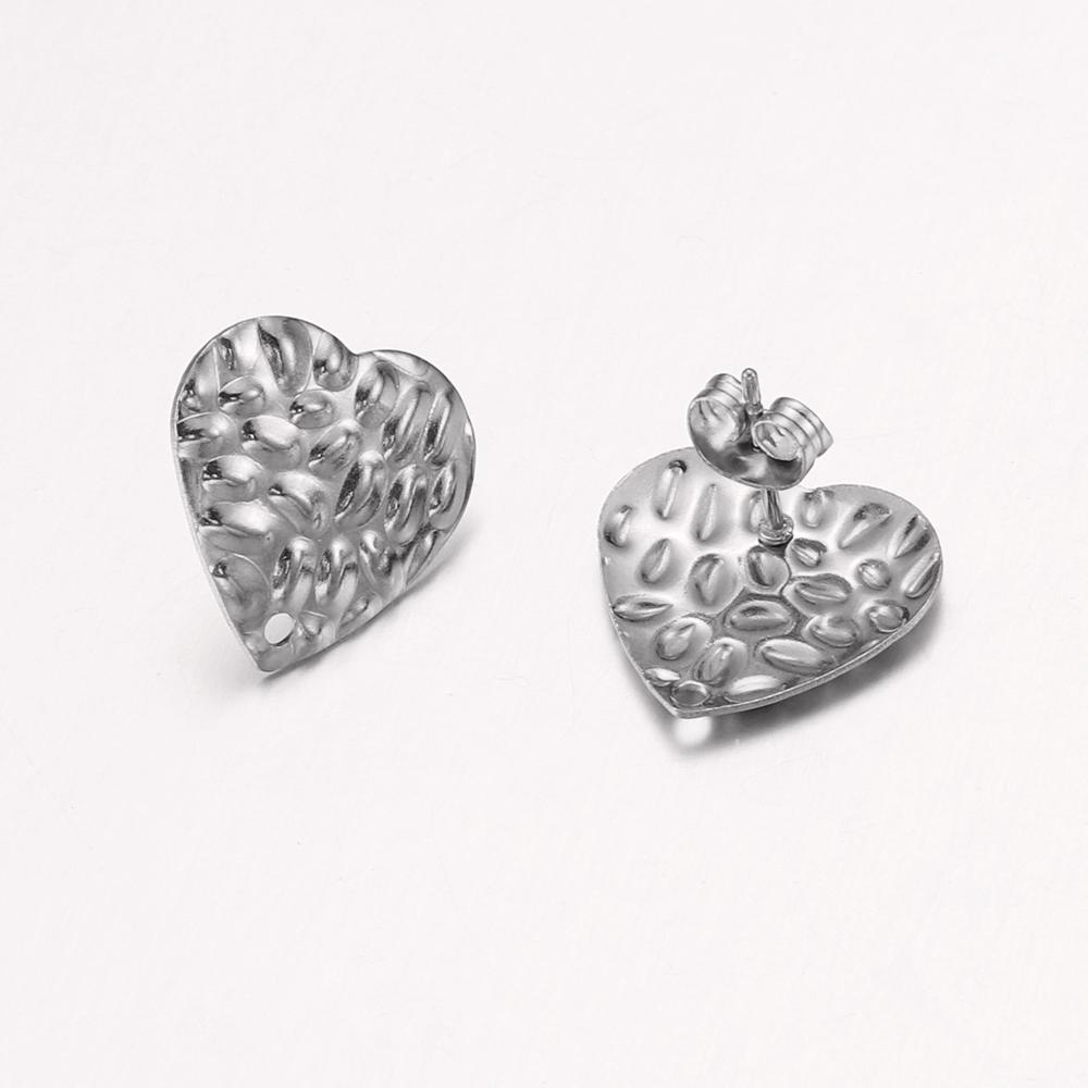 10 Stück Edelstahl-Ohrhaken im böhmischen Stil für Schmuckherstellung, DIY-Ohrringrohlinge aus geometrischen Formen