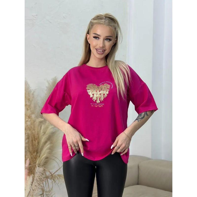 Western Style Summer New Fashion Casual Print Short Sleeve Cotton T-shirt Top Printed T-shirt Top