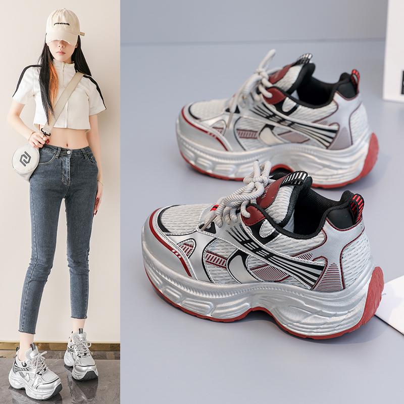 Women Casual Platform Shoes Lightweight Comfortable Walking Sneakers for Commuting Travel and Daily Wear