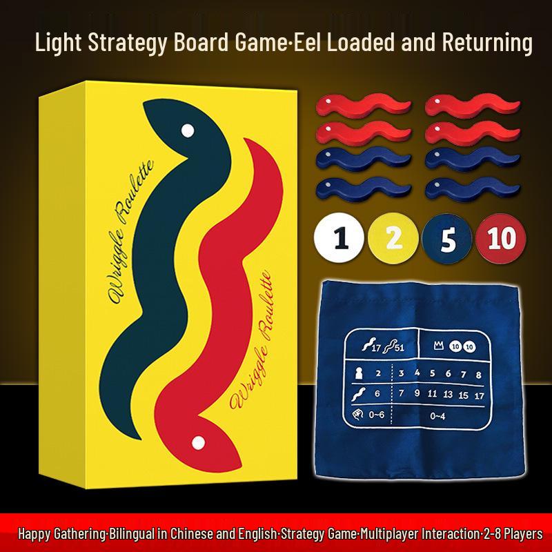 

Eel Returns TCG by Oink Games: Compact Strategy Game for 2-8 Players, English & Chinese, Party Edition.